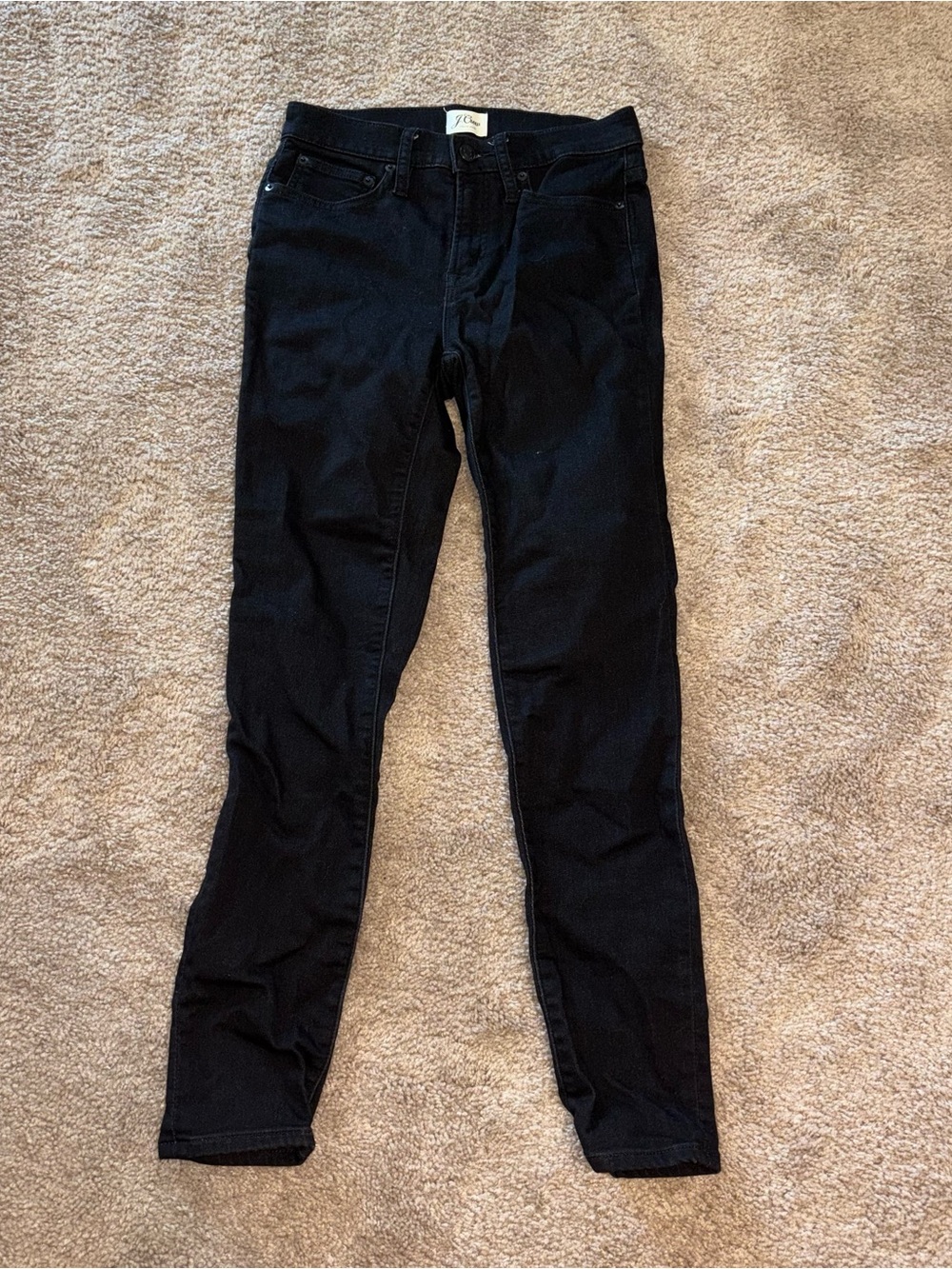 J. Crew size 27 Black Skinny Jeans